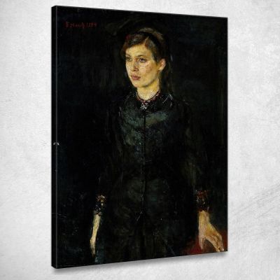 Inger In Nero Edvard Munch em151 quadro stampa su tela