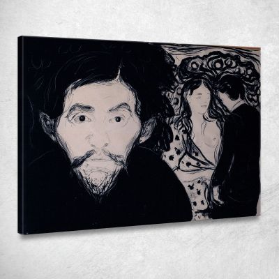 Gelosia 3 Edvard Munch em152 quadro stampa su tela