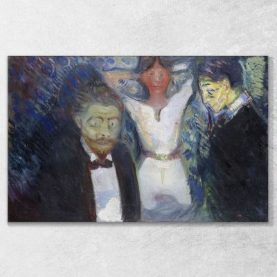 Eifersucht Edvard Munch, em154 drucken auf leinwand
