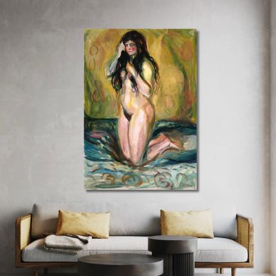 Nudo Inginocchiato Edvard Munch em161 quadro stampa su tela Nudo Inginocchiato Edvard Munch em161 quadro stampa su tela