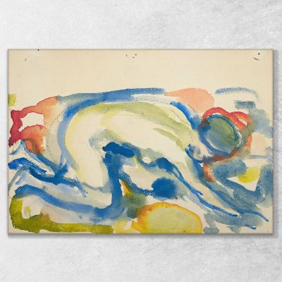 In Ginocchio Atto 2 Edvard Munch, em162 quadro stampa su tela