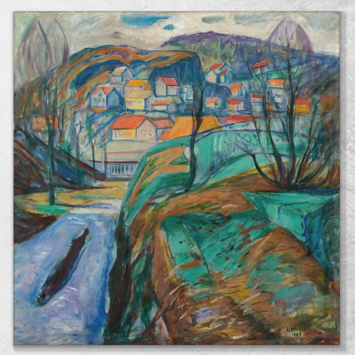 Kragerø In Primavera Kragerø In Primavera Edvard Munch em165 quadro stampa su tela