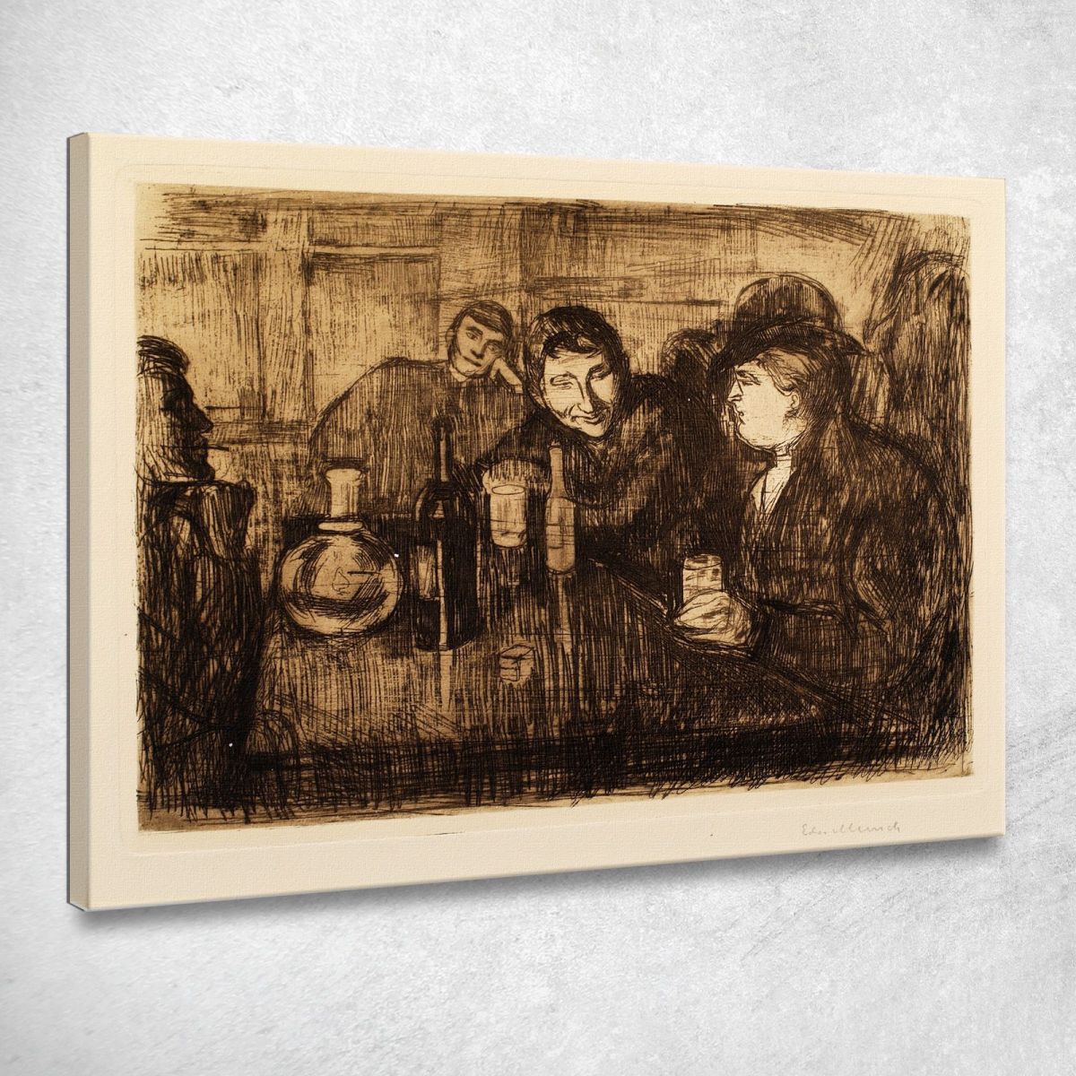 Kristiania Bohémien Edvard Munch em166 quadro stampa su tela Kristiania Bohémien Edvard Munch em166 quadro stampa su tela