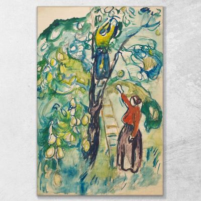 Le Donne Raccolgono Frutti Edvard Munch, em171 quadro stampa su tela