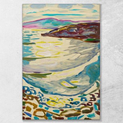 Paesaggio Da Hvitsten Edvard Munch, em174 quadro stampa su tela