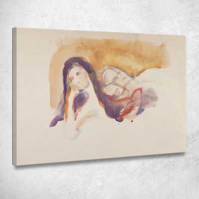 Atto Incline Edvard Munch em178 quadro stampa su tela