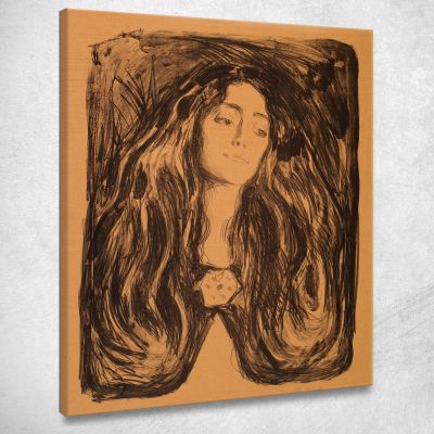 Madonna La Spilla. Eva Mudocci Edvard Munch em179 quadro stampa su tela