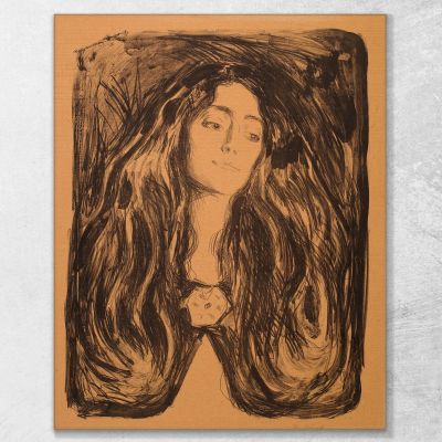 Madonna La Spilla. Eva Mudocci Edvard Munch em179 quadro stampa su tela