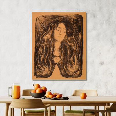 Madonna La Spilla. Eva Mudocci Edvard Munch em179 quadro stampa su tela