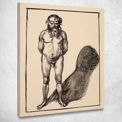 Nudo Maschile Edvard Munch em183 quadro stampa su tela