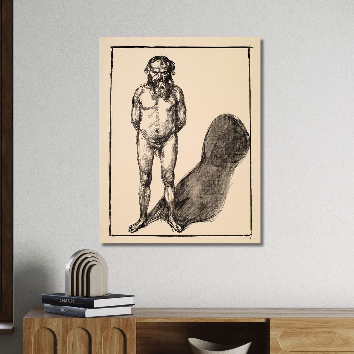 Nudo Maschile Edvard Munch em183 quadro stampa su tela