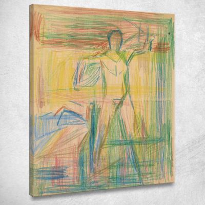 L'Uomo Agisce Edvard Munch em188 quadro stampa su tela