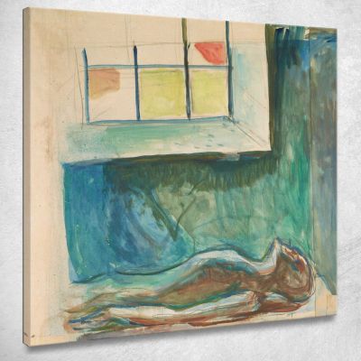 Il Corpo Di Un Uomo Sul Tavolo Dell'Autopsia Edvard Munch em189 quadro stampa su tela