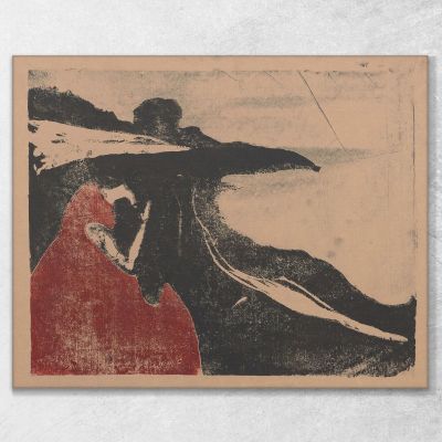 Mélancolie Ii Edvard Munch, em192 tableau impression sur toile