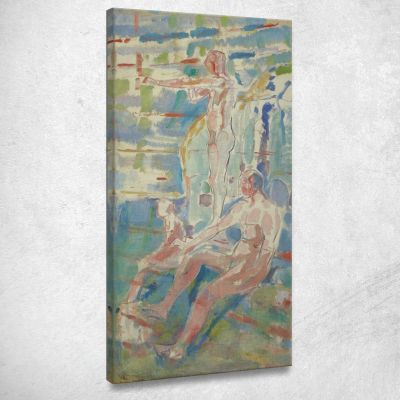 Gli Uomini Si Sono Rivolti Verso Il Sole Edvard Munch em197 quadro stampa su tela