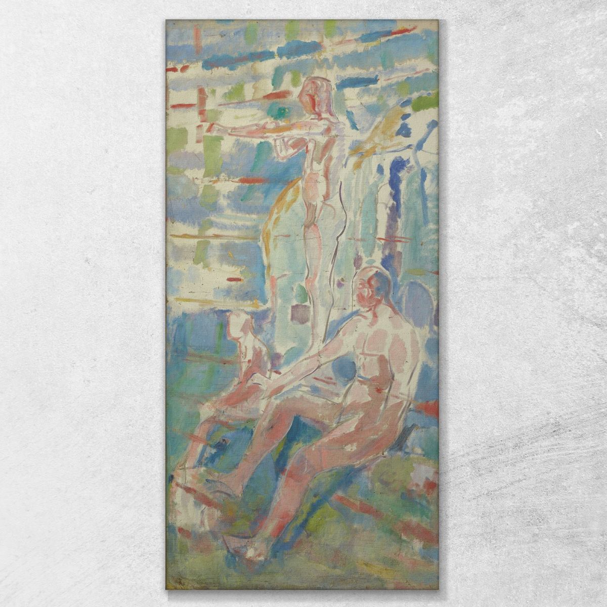 Gli Uomini Si Sono Rivolti Verso Il Sole Edvard Munch em197 quadro stampa su tela