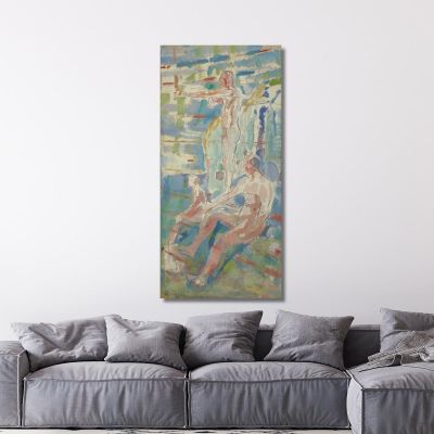 Gli Uomini Si Sono Rivolti Verso Il Sole Edvard Munch em197 quadro stampa su tela Gli Uomini Si Sono Rivolti Verso Il Sole Edvard Munch em197 quadro stampa su tela