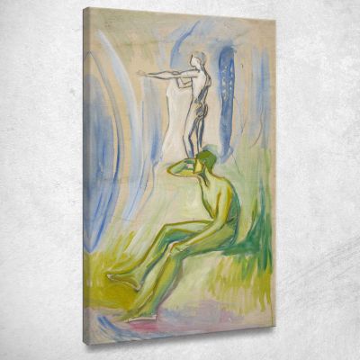 Uomini Che Si Rivolgono Verso Il Sole 2 Edvard Munch em198 quadro stampa su tela