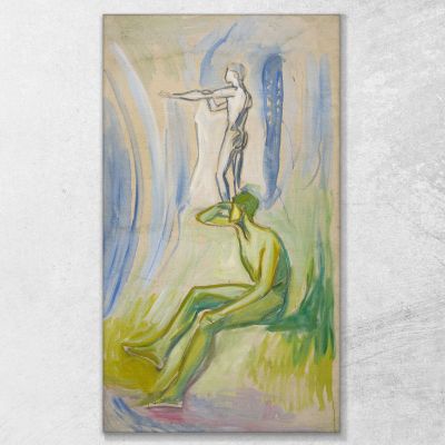 Men Turning Towards The Sun 2 Edvard Munch, em198 canvas print