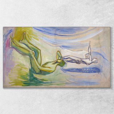 Uomini Che Si Rivolgono Verso Il Sole Edvard Munch, em199 quadro stampa su tela