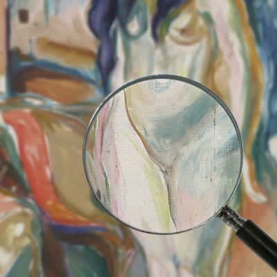 Modello Della Sedia In Vimini Edvard Munch em203 quadro stampa su tela