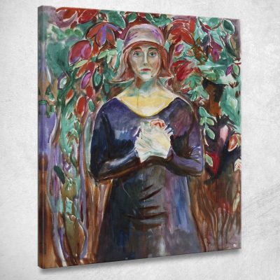 Modello In Giardino Edvard Munch em204 quadro stampa su tela