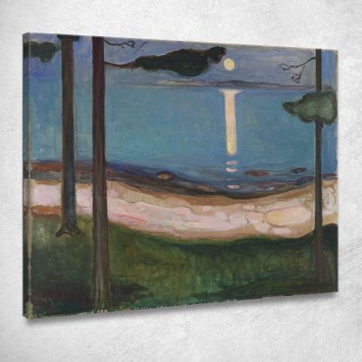 Chiaro Di Luna 3 Edvard Munch em209 quadro stampa su tela