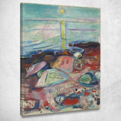 Chiaro Di Luna Sulla Spiaggia Edvard Munch em211 quadro stampa su tela
