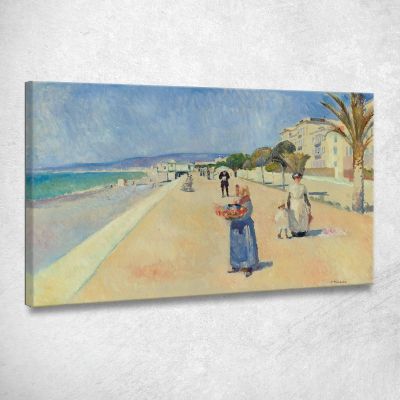 Mattina Sulla Promenade Des Anglais Edvard Munch em213 quadro stampa su tela