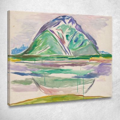 Montagne Edvard Munch em215 quadro stampa su tela