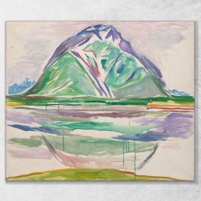 Montagne Edvard Munch em215 quadro stampa su tela