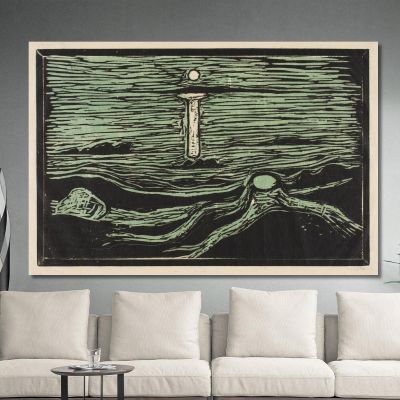 Riva Mistica 2 Edvard Munch em216 quadro stampa su tela