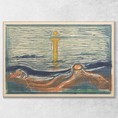 Riva Mistica Edvard Munch em217 quadro stampa su tela