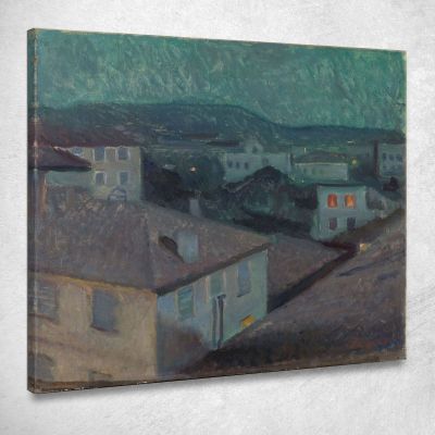 Notte A Nizza Edvard Munch em228 quadro stampa su tela