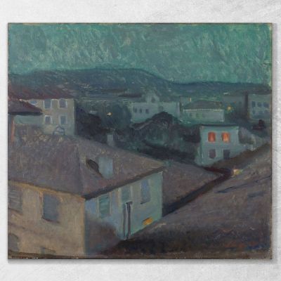 Notte A Nizza Edvard Munch em228 quadro stampa su tela