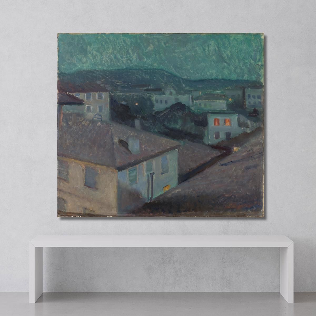 Notte A Nizza Edvard Munch em228 quadro stampa su tela