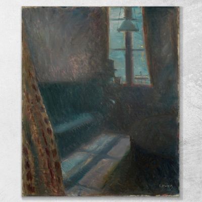 Notte A Saint-Cloud Edvard Munch em229 quadro stampa su tela