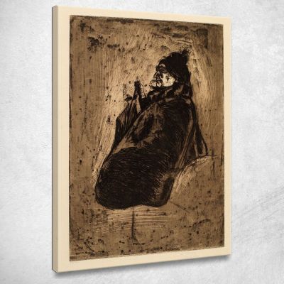 Vecchia Donna Edvard Munch em239 quadro stampa su tela Vecchia Donna Edvard Munch em239 quadro stampa su tela
