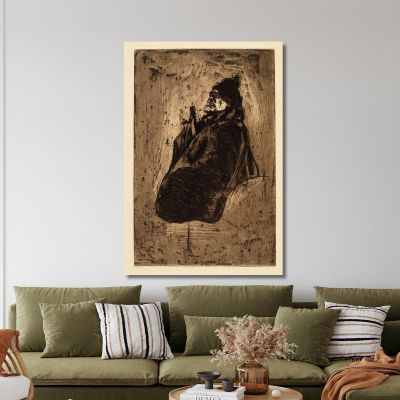 Vecchia Donna Edvard Munch em239 quadro stampa su tela Vecchia Donna Edvard Munch em239 quadro stampa su tela