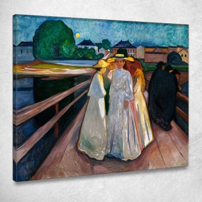Sul Ponte Edvard Munch em240 quadro stampa su tela Sul Ponte Edvard Munch em240 quadro stampa su tela
