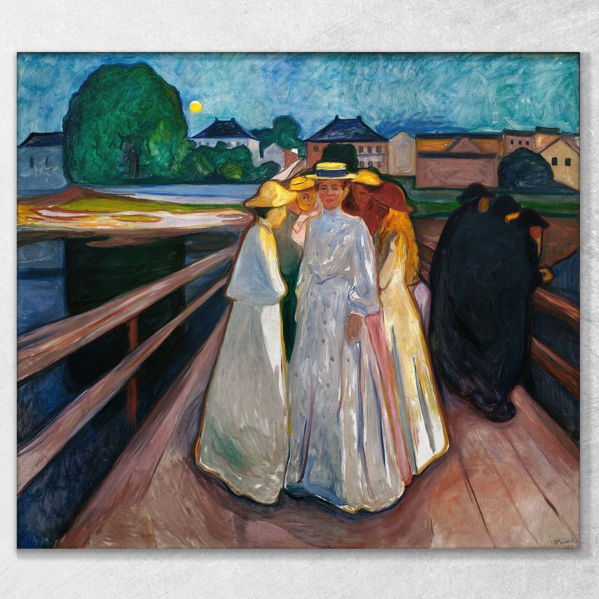 Sul Ponte Edvard Munch em240 quadro stampa su tela