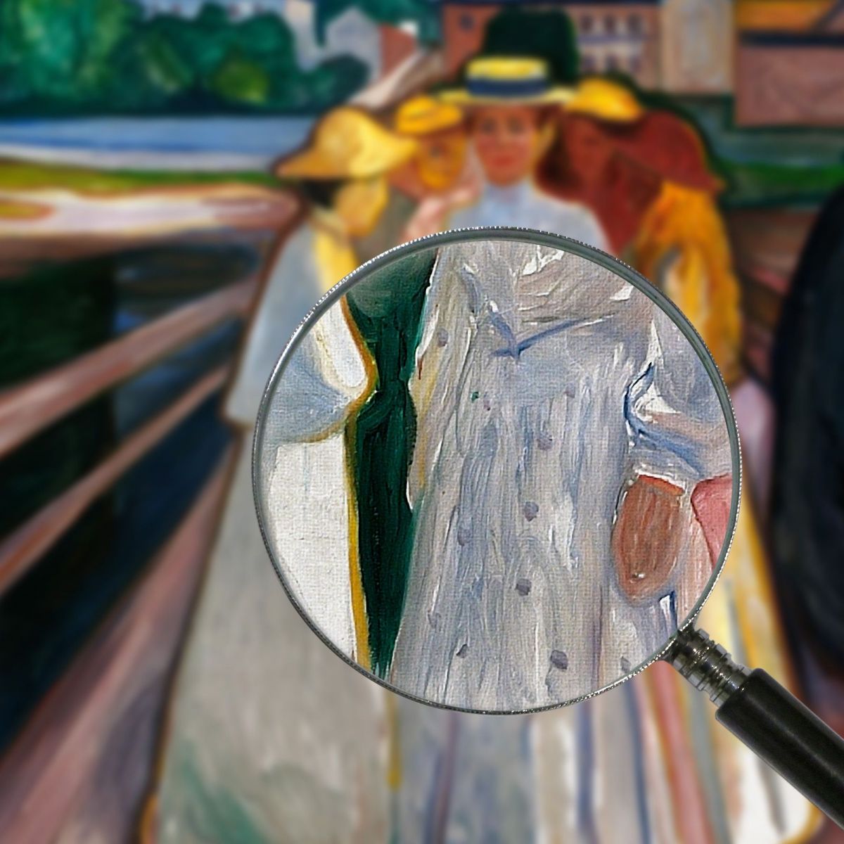 Sul Ponte Edvard Munch em240 quadro stampa su tela