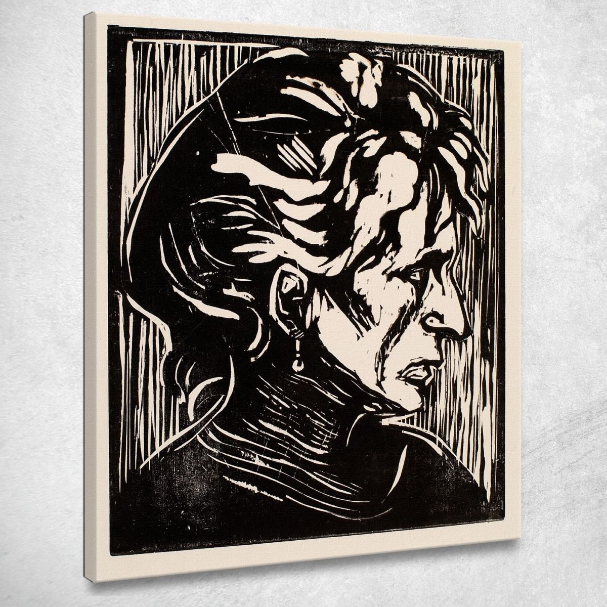 Ritratto Di Signora Anziana Studio Di Testa Edvard Munch em245 quadro stampa su tela Ritratto Di Signora Anziana Studio Di Testa Edvard Munch em245 quadro stampa su tela