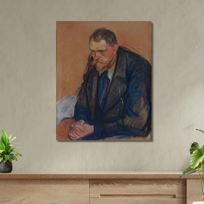 Ritratto Di Helge Bäckström Edvard Munch em247 quadro stampa su tela Ritratto Di Helge Bäckström Edvard Munch em247 quadro stampa su tela