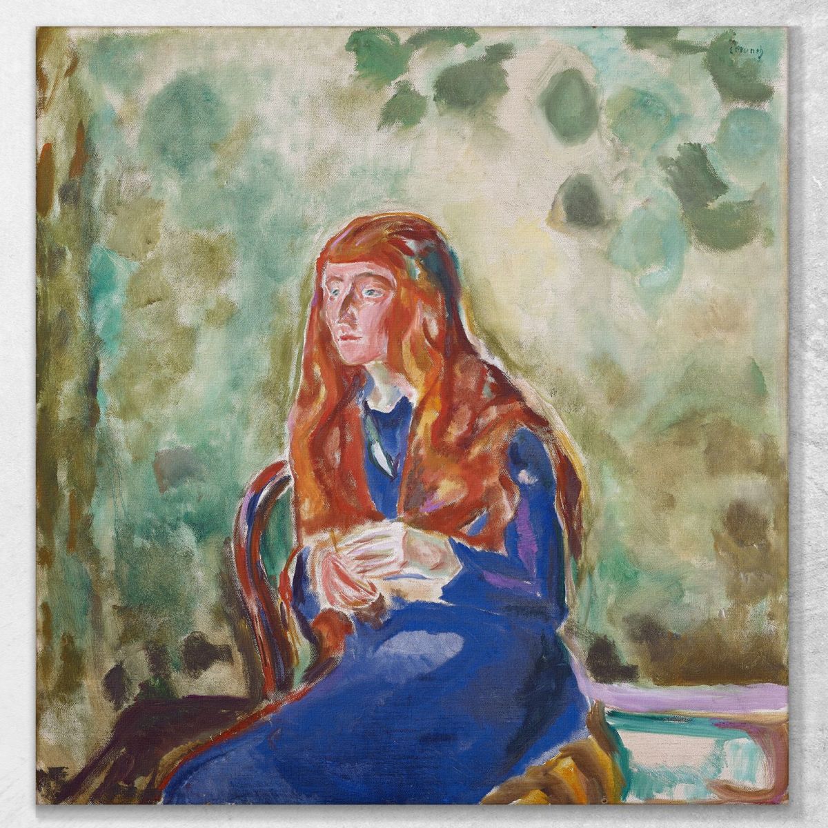 Ritratto Di Kate Perls Edvard Munch em248 quadro stampa su tela