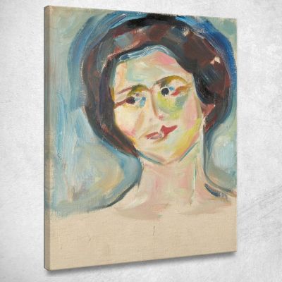 Ritratto Del Modello Edvard Munch em249 quadro stampa su tela