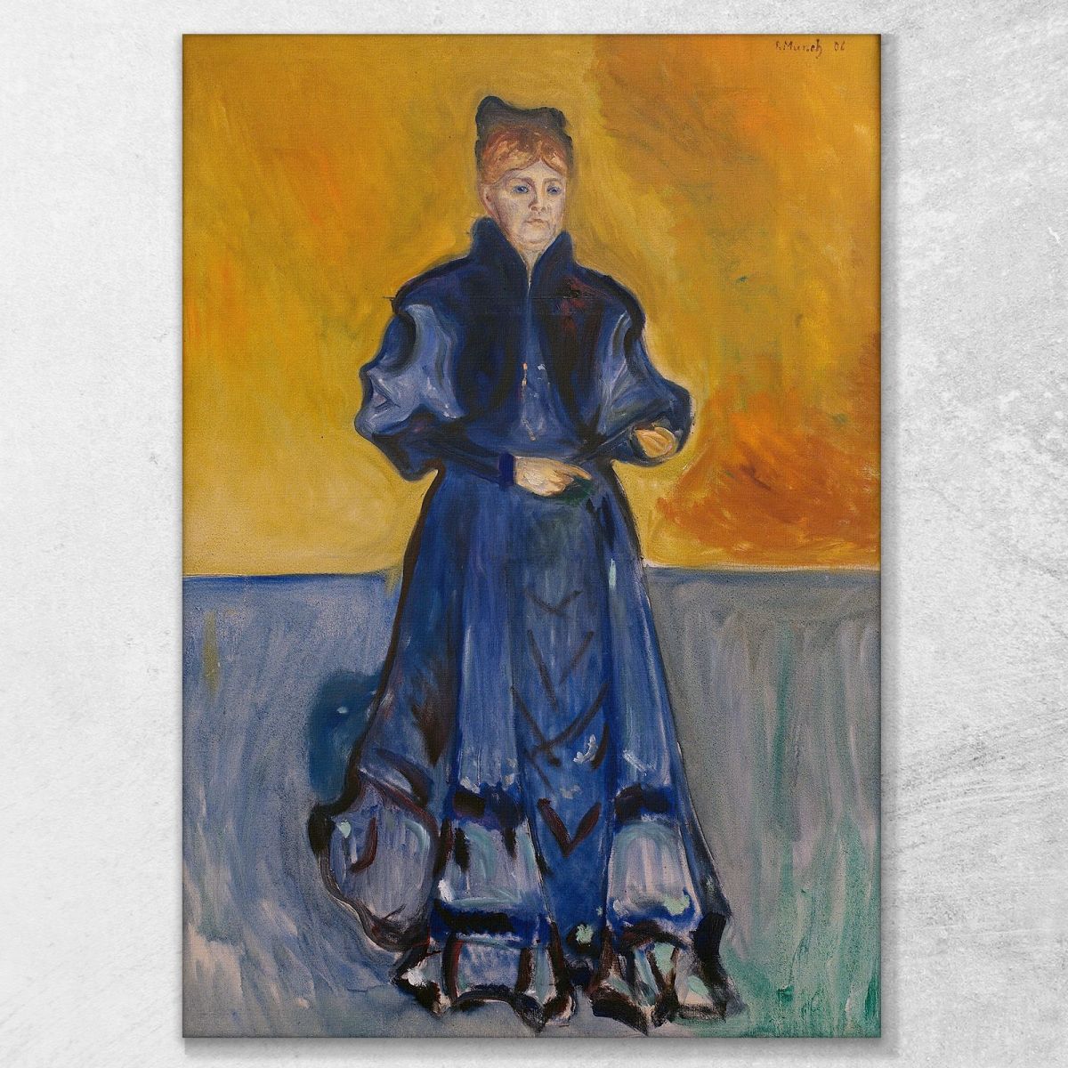 Ritratto Della Signora Förster-Nietzsche Edvard Munch em250 quadro stampa su tela