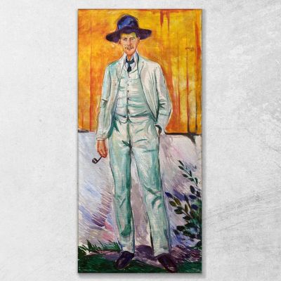 Ritratto Del Pittore Ludvig Karsten Edvard Munch em252 quadro stampa su tela