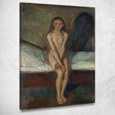 Pubertà 2 Edvard Munch em256 quadro stampa su tela