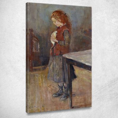 Ragazza Dai Capelli Rossi Con Il Ratto Bianco Edvard Munch em261 quadro stampa su tela